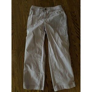GAP‎ Light Purple Cotton High Rise Girlfriend Khaki Pants Size 10 Straight Leg